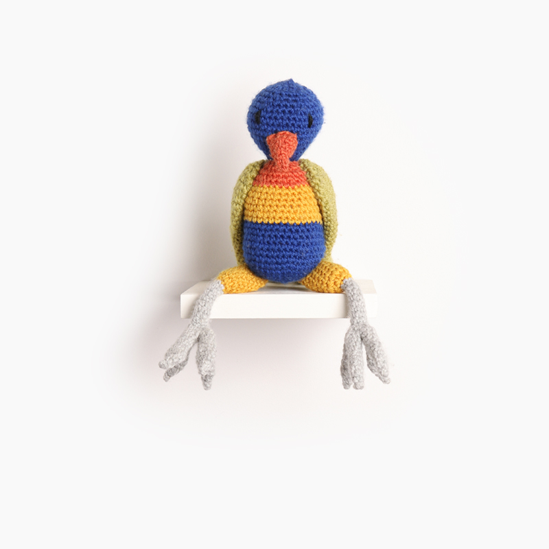 lorikeet bird crochet amigurumi project pattern kerry lord Edward's menagerie